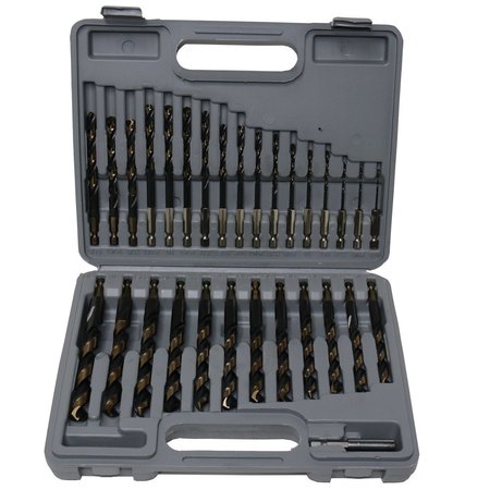 Drill America 29 Piece Quick Change Hex Shank Drill Bit Set, 1/16" - 1/2", Plastic Case KFDHEX29-PC